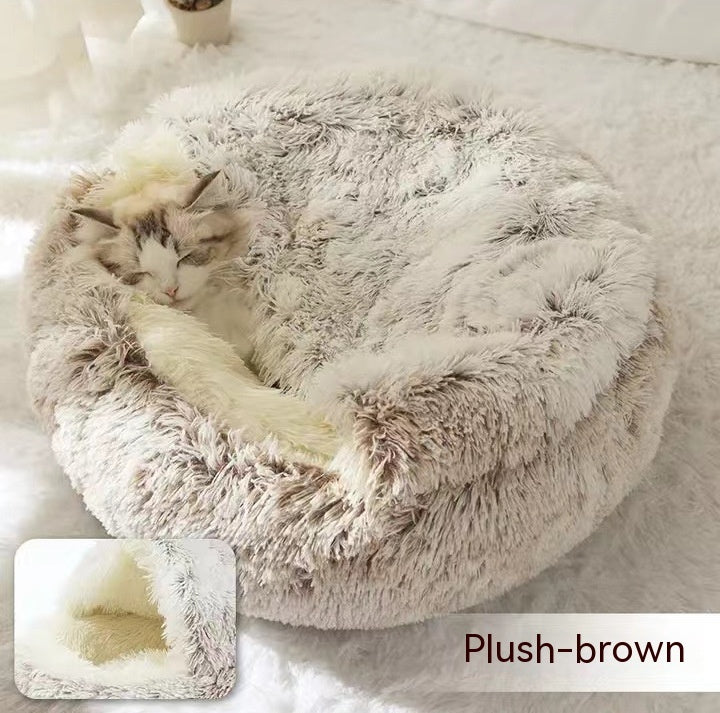 Fluffy Winter Pet Nest for Cats