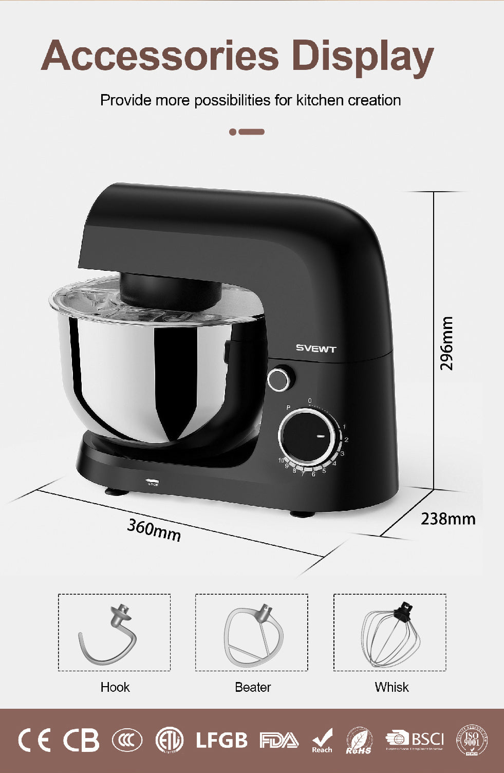 stainless steel mixer