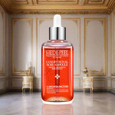medi peel luxury royal rose ampoule premium skincare bottle