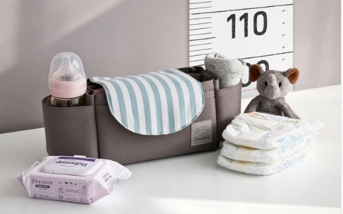 Baby Trolley Storage Bag with Multiple Pockets